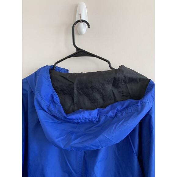 Helly Hansen Jacket Men's Small Blue Full Zip Windbreaker Nylon Packable Hooded - Picture 9 of 9